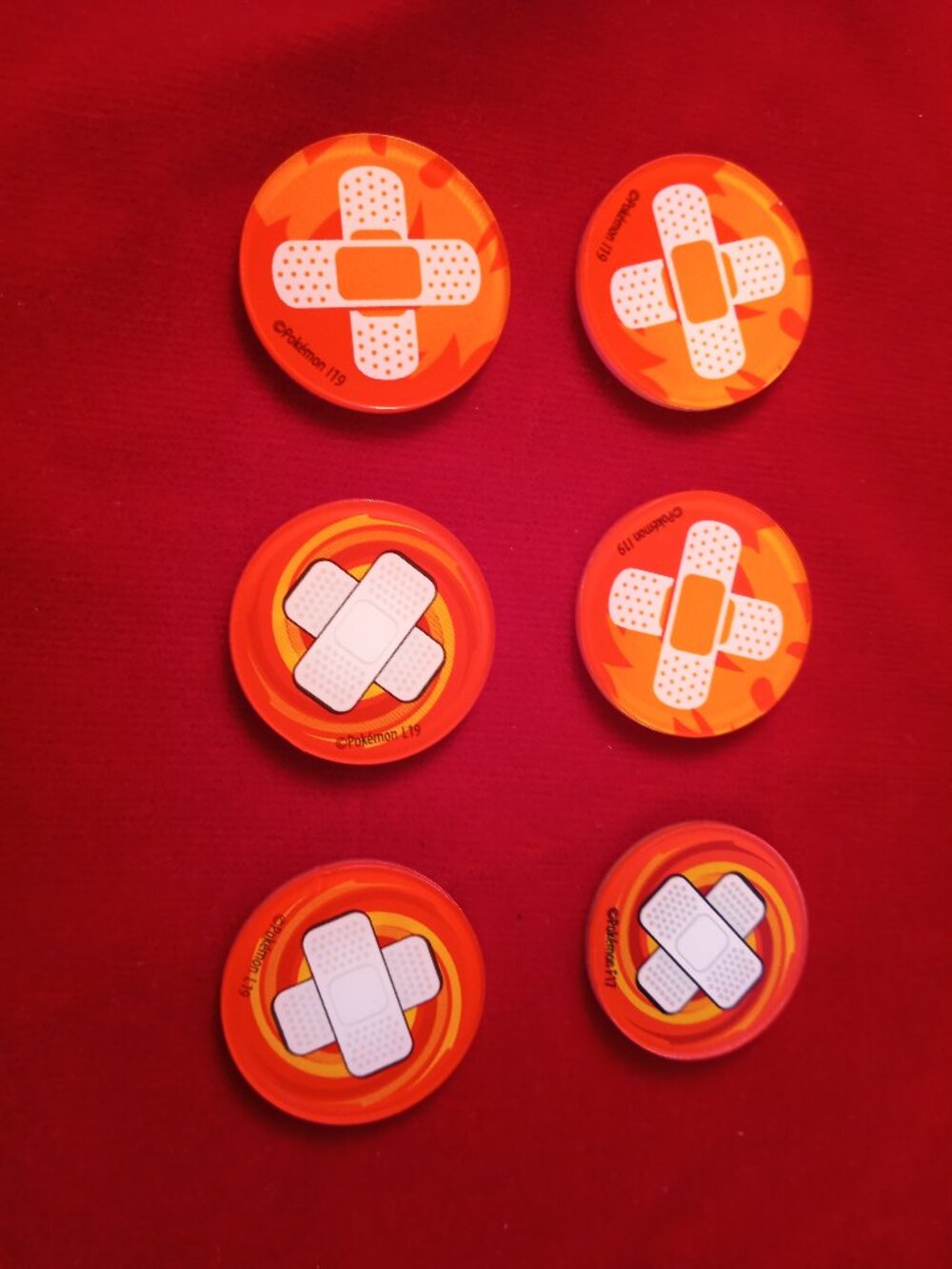Lot of Pokemon Coins Burn Counters